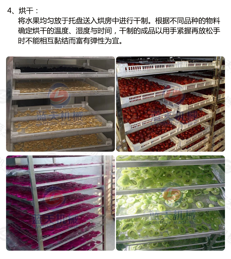 水果烘干機(jī)烘干工藝